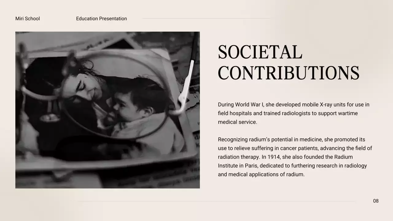 Black Vintage Biography Presentation