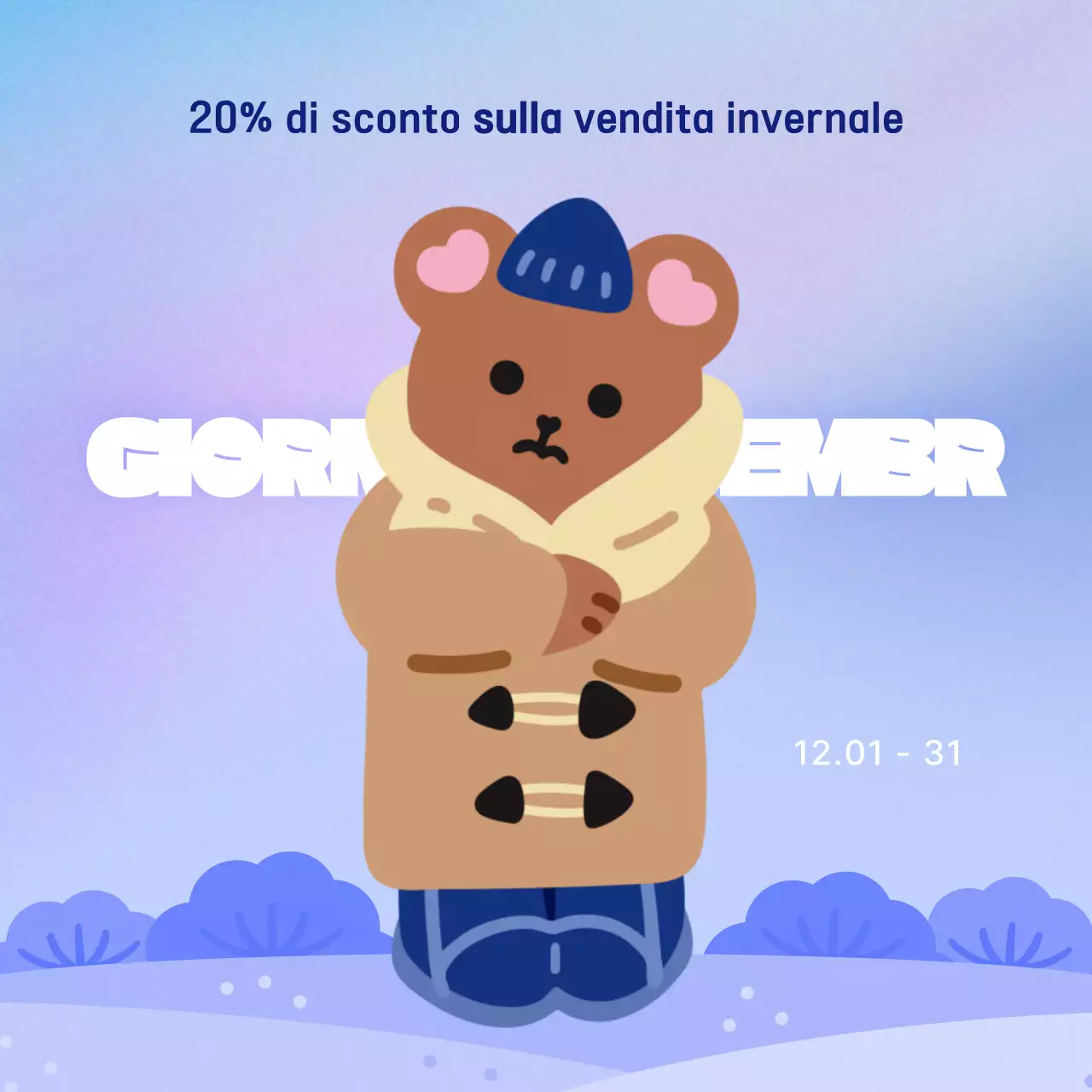 Promuovete i vostri eventi invernali in azzurro