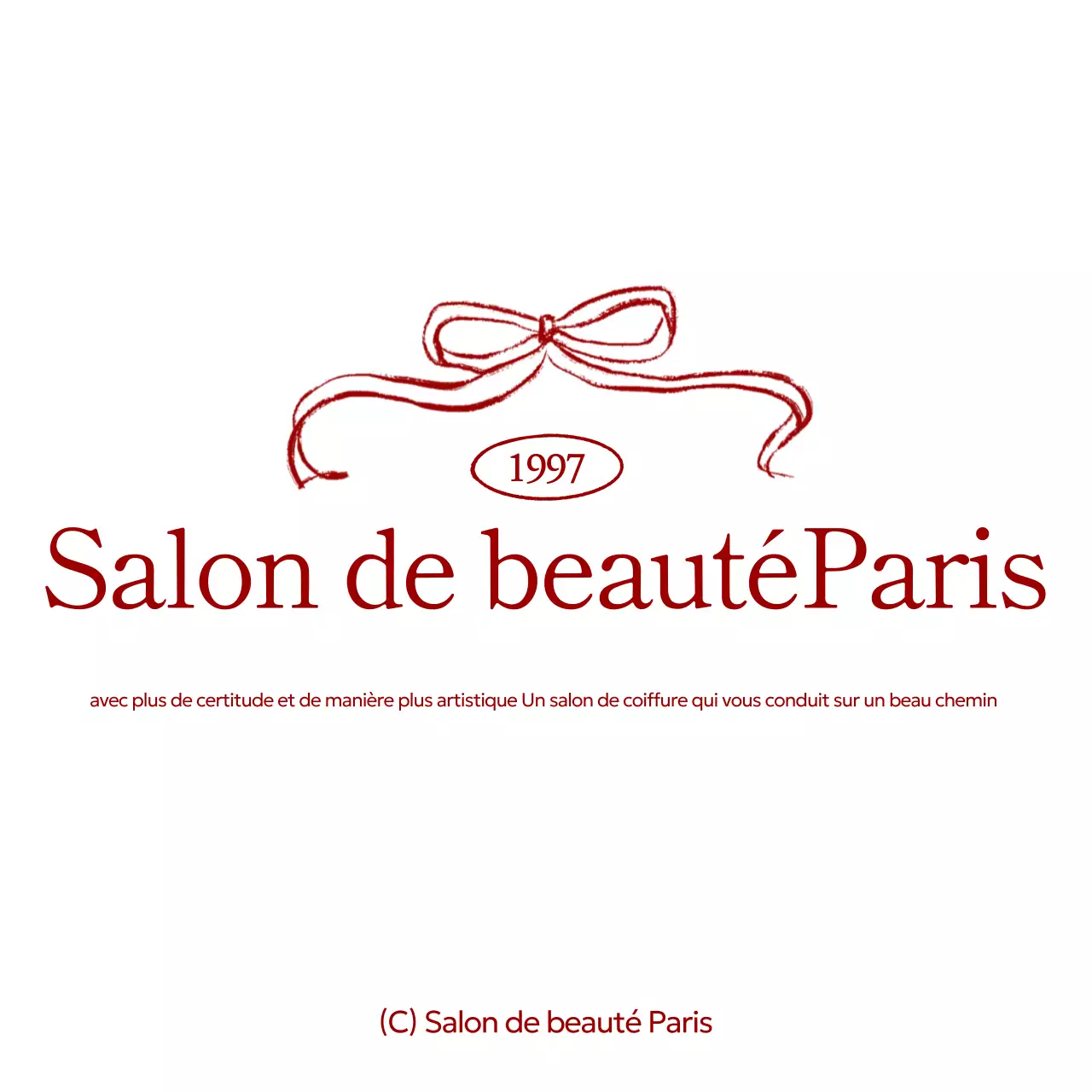 Promouvoir Red Simple Beauty Shop