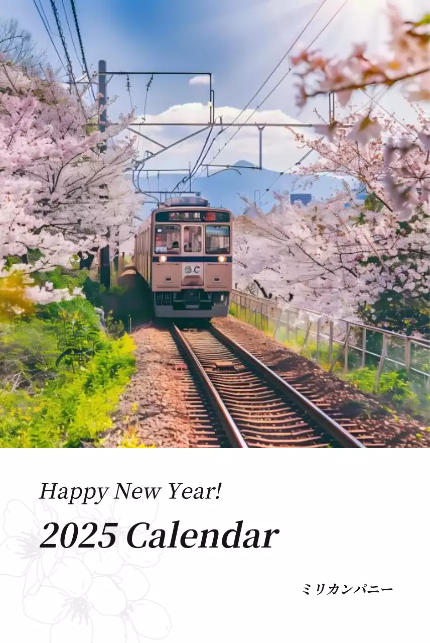 カラフルで高級感のあるフラワーカレンダー