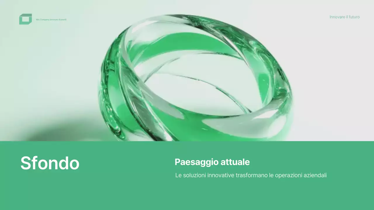 design verde e moderno per conferenze