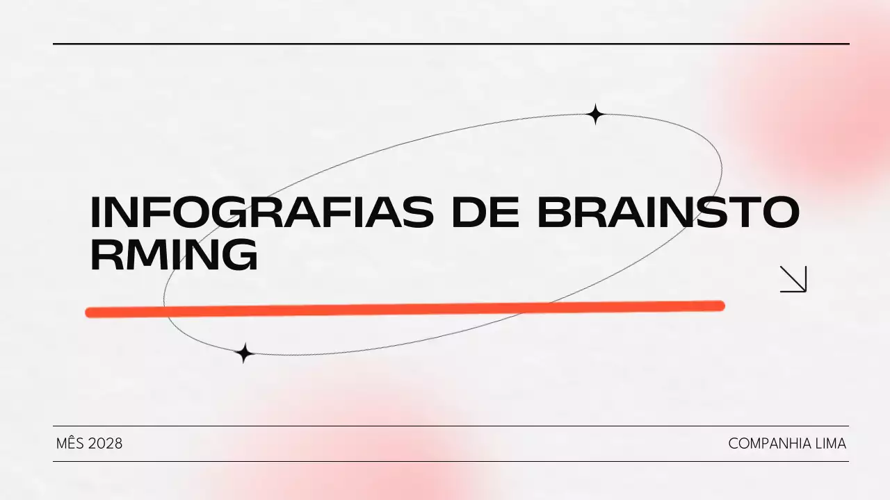 Apresentação do Brainstorming Laranja e Cinzento