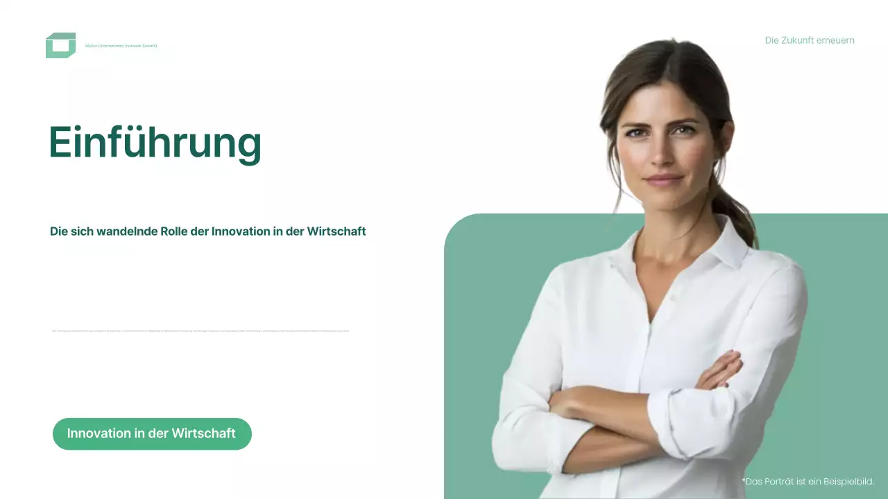 grünes modernes Konferenzdesign