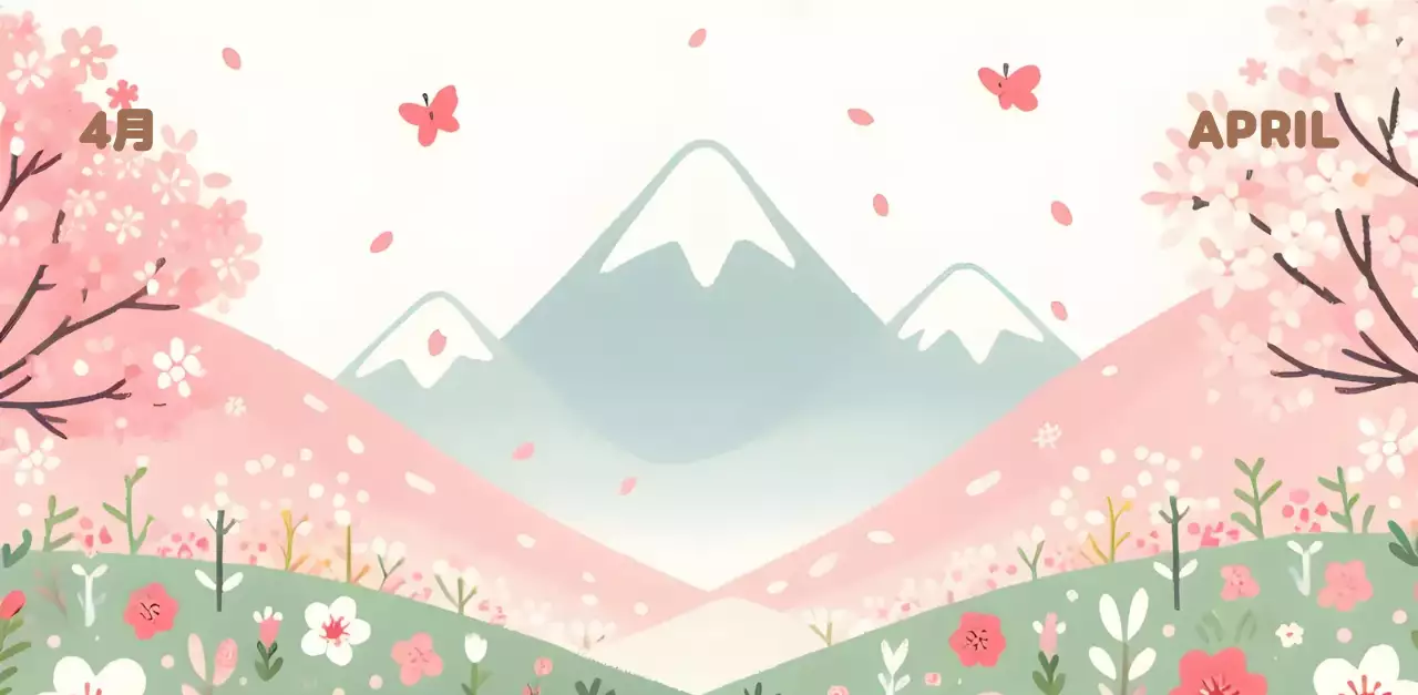 茶色とベージュの可愛らしい2025年カレンダー