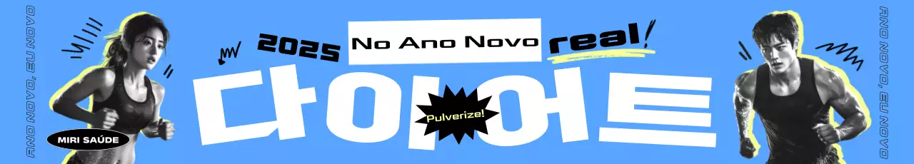 Banner promocional da dieta de saúde de Ano Novo