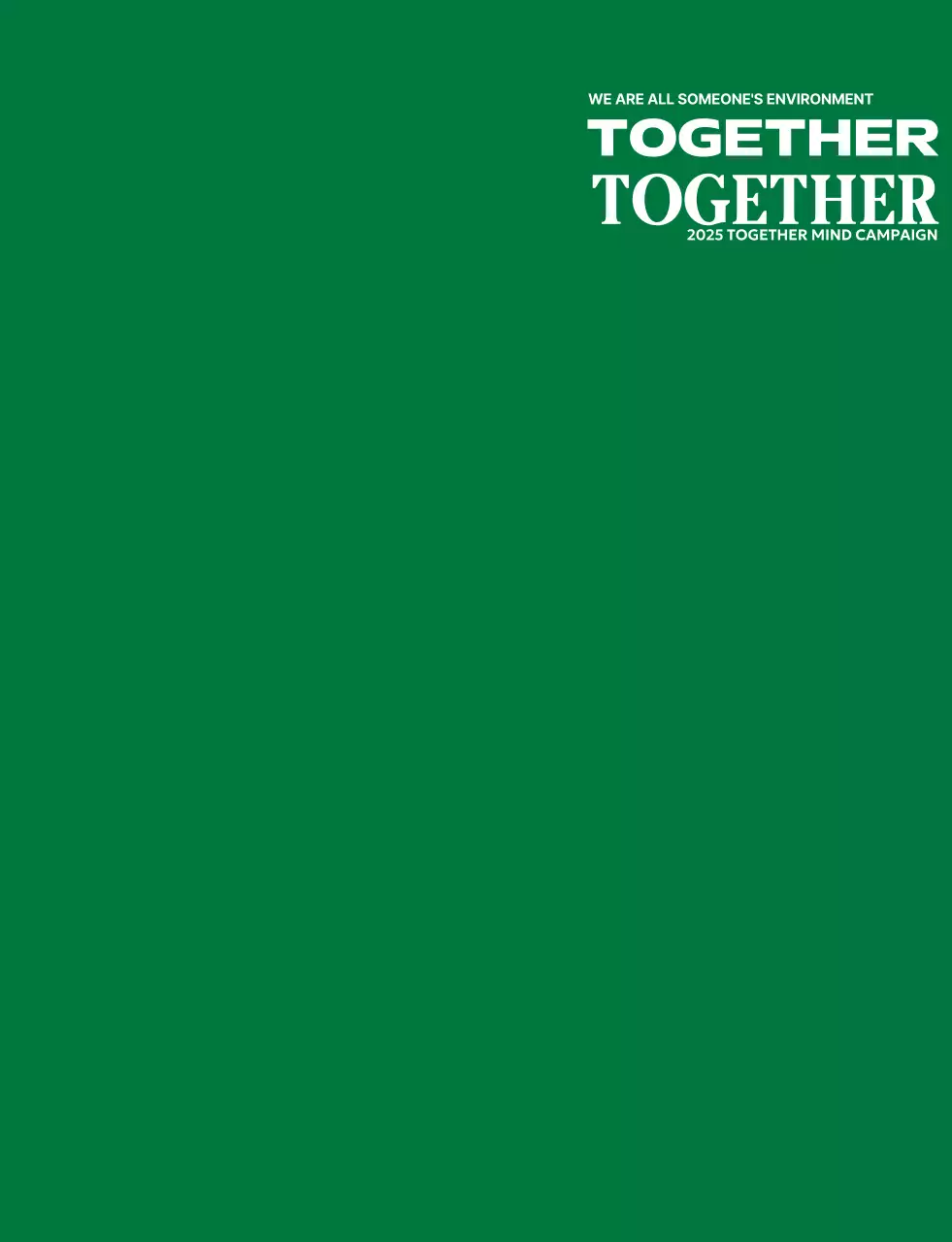 Kampanye lingkungan sederhana dengan ikon