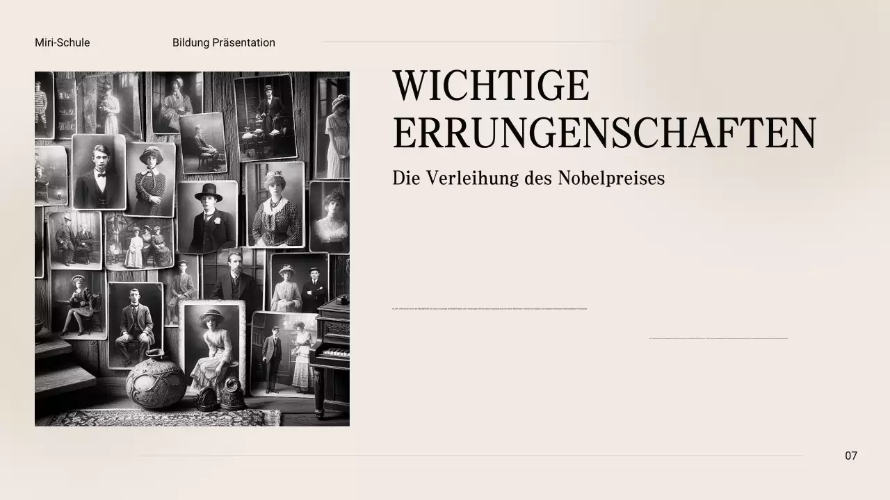 Schwarz und Beige Vintage Minimal Exploring the Life of Marie Curie Class Material