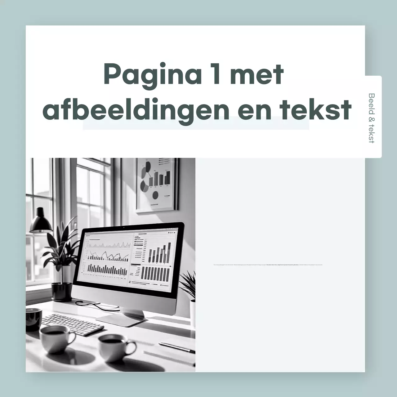 Mint Eenvoudige sjabloonadvertenties