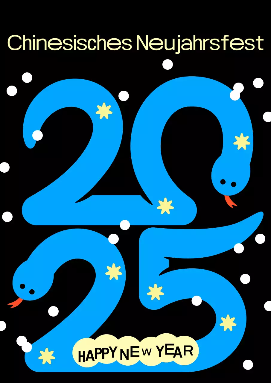 Feiern Sie den blauen Trend im neuen Jahr