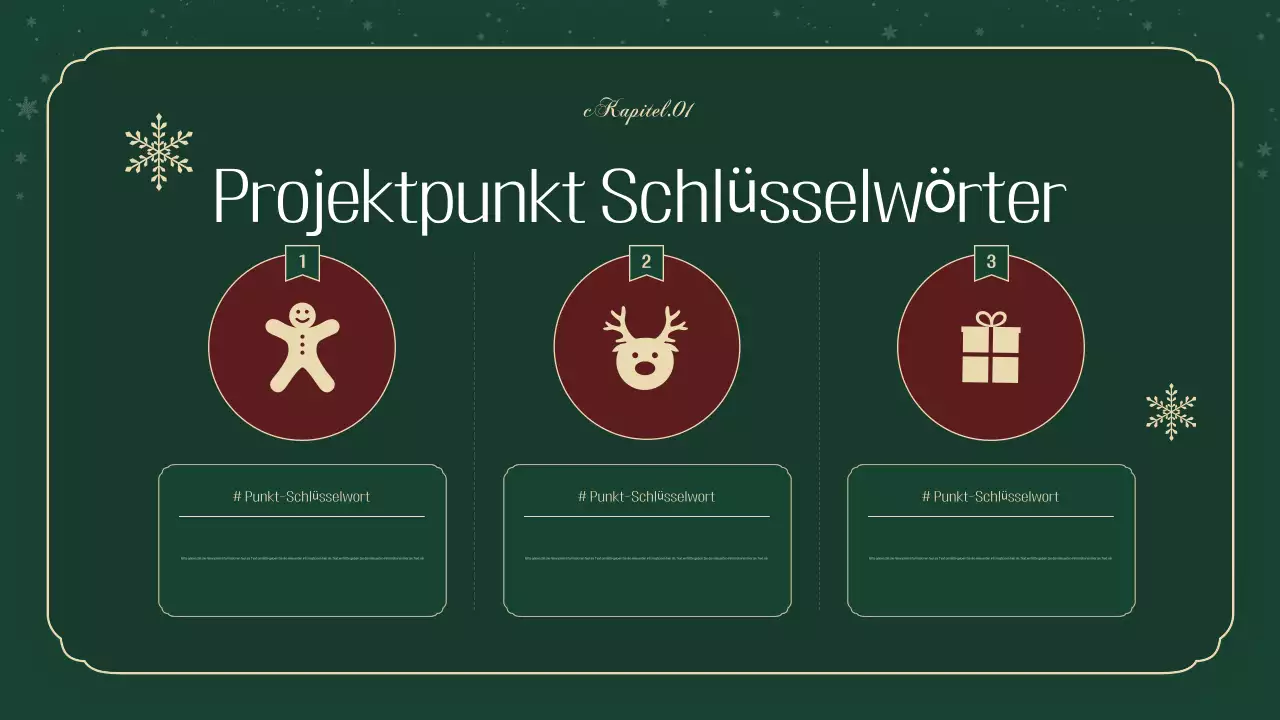 Ein luxuriöser Weihnachtsplaner in Grün