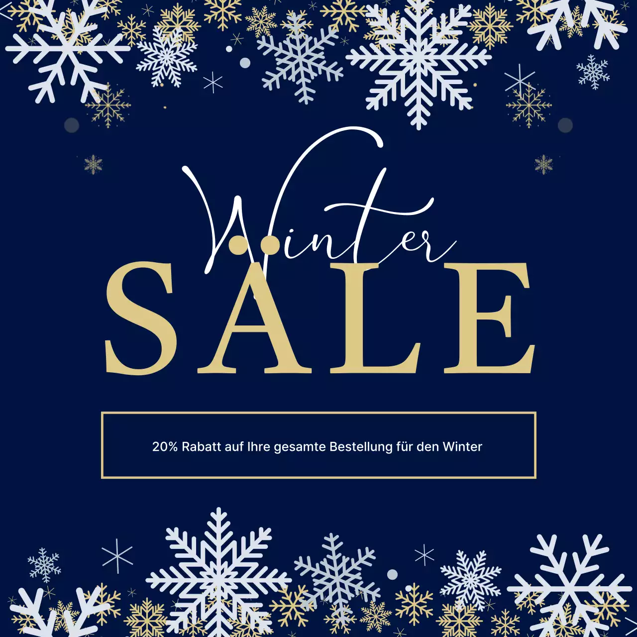 Navy Blue Simple Sale Veranstaltung