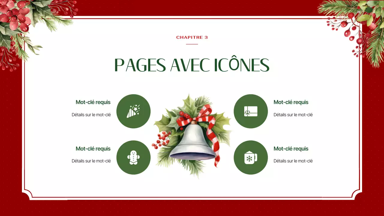 Luxueux planificateur de fond de Noël en rouge