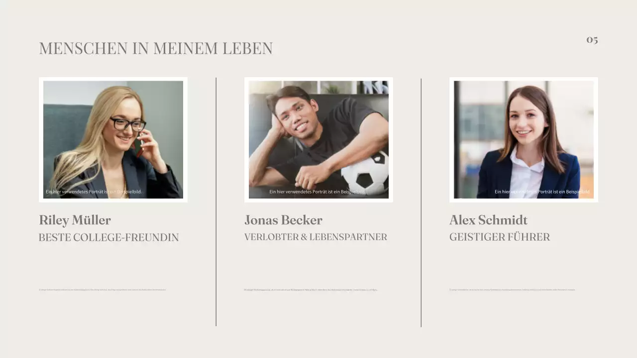 Saubere, ästhetische Über mich-Profil-Einführungspräsentation für Fachleute