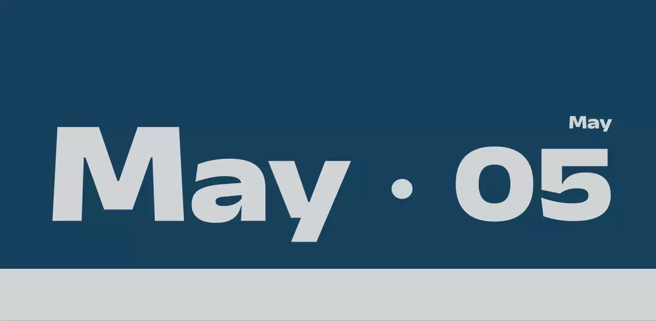 黒と白のモダンな2025年カレンダー