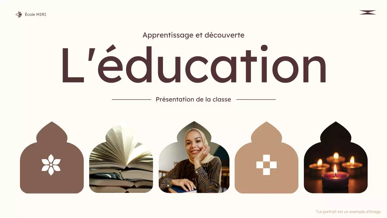 classe d'éducation moderne beige