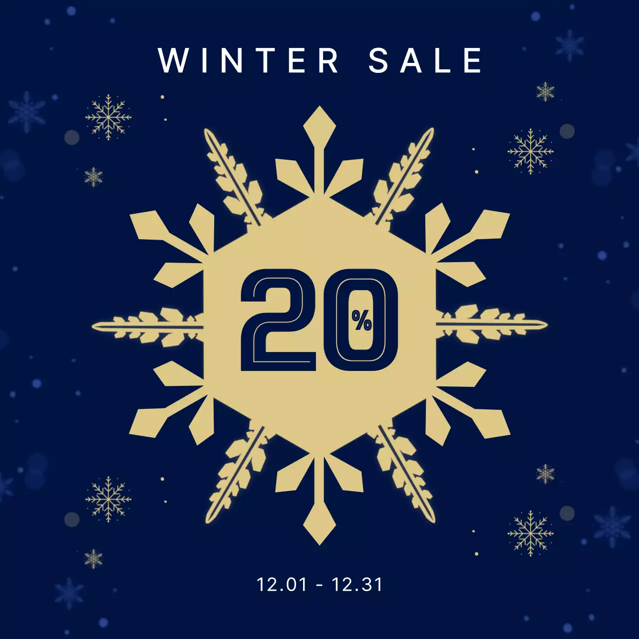 Navy Blue Simple Sale Veranstaltung