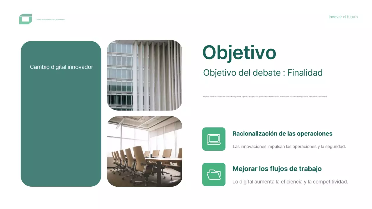 diseño moderno y ecológico para conferencias