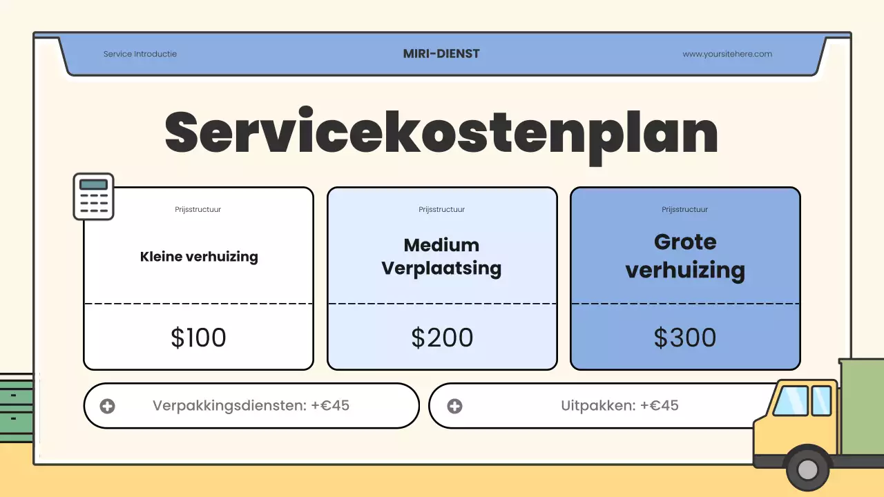 beige moderne verhuisadvertentie