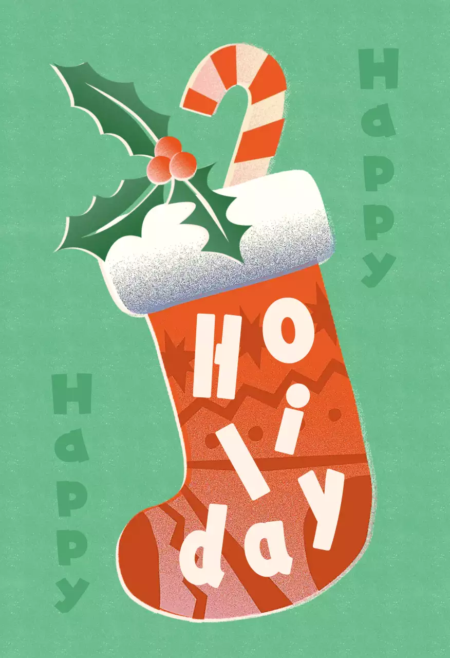 파랑 심플 겨울 축제