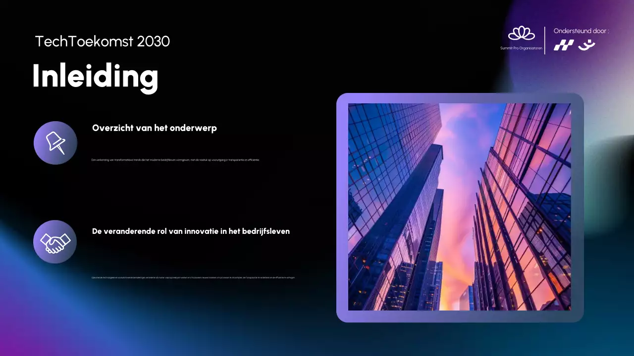 Blue Modern Conferentie Aankondiging