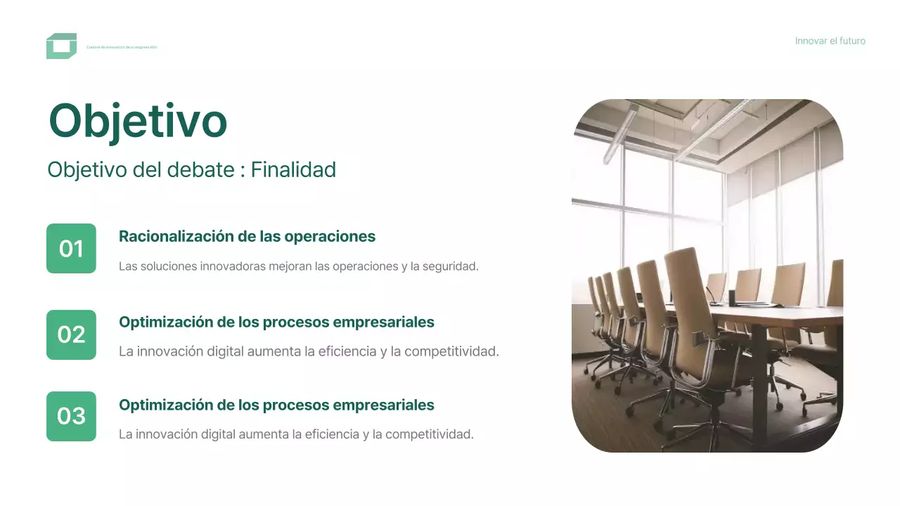 diseño moderno y ecológico para conferencias