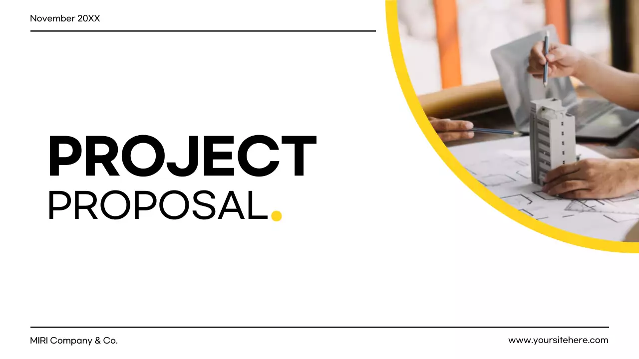 White Professional Project Document Presentation