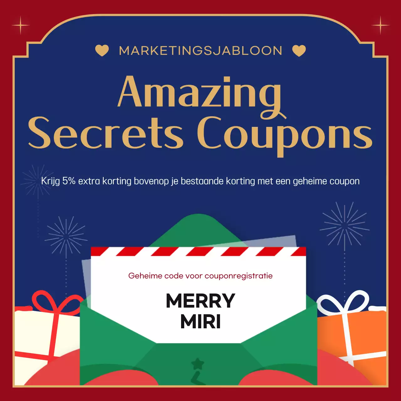 Rode gezellige kerstactie