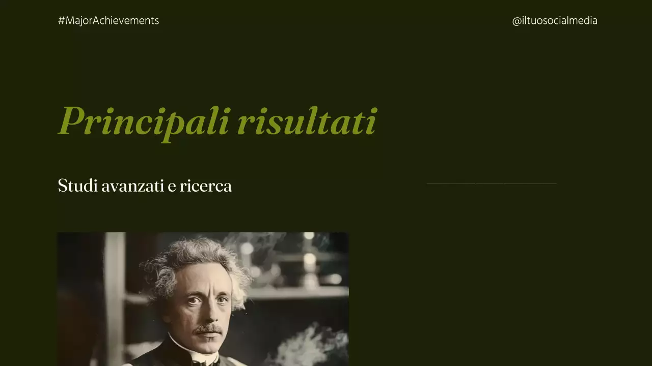 presentazione della biografia classica verde