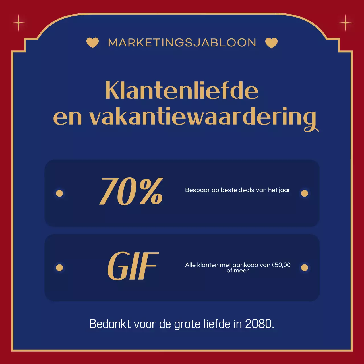 Rode gezellige kerstactie