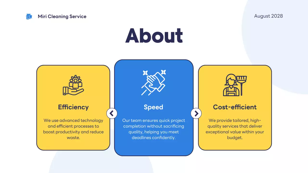 Blue Modern Cleaning Presentation