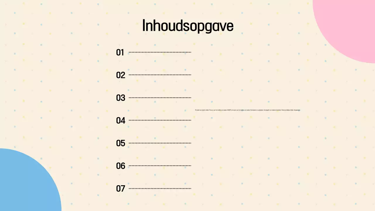 Beige Handleiding voor het stellen van doelen