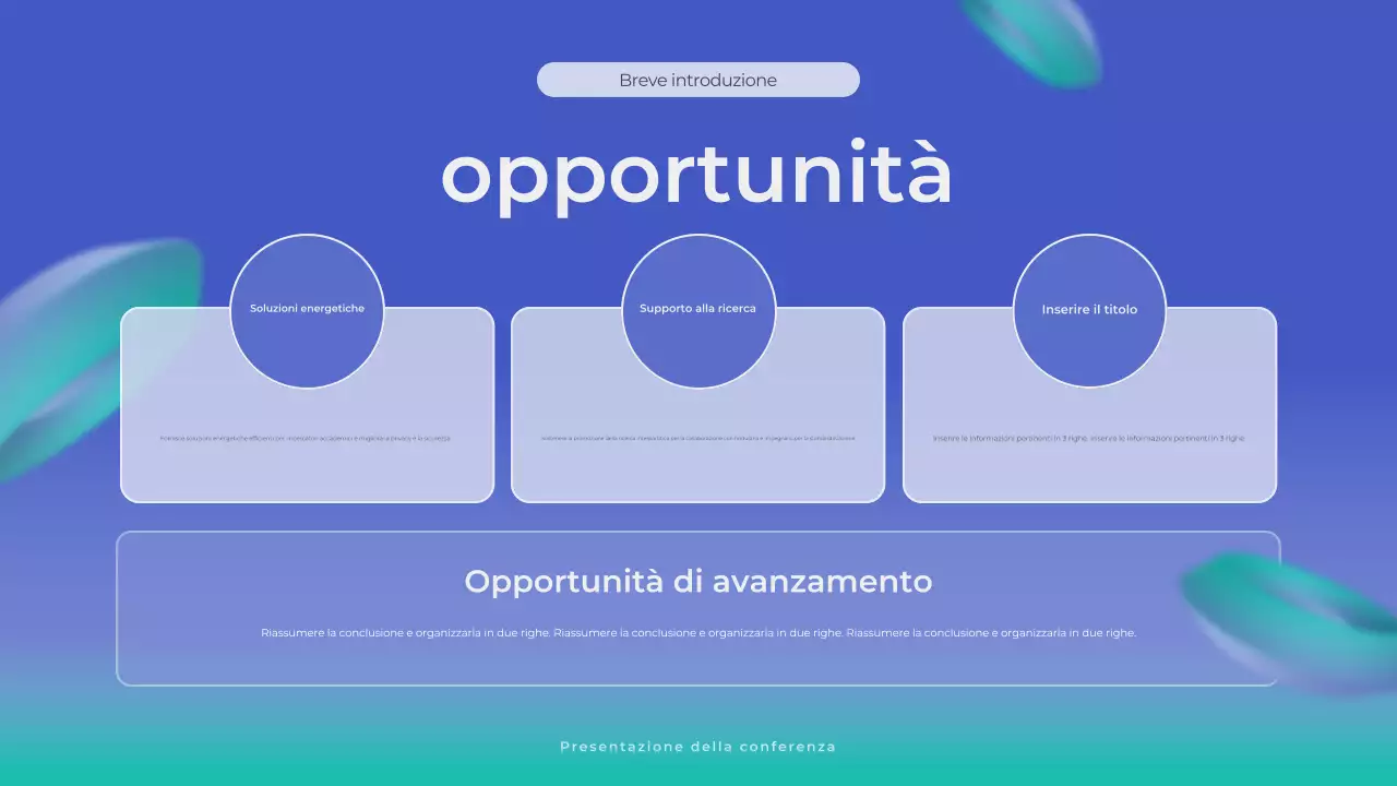 annuncio commerciale blu moderno