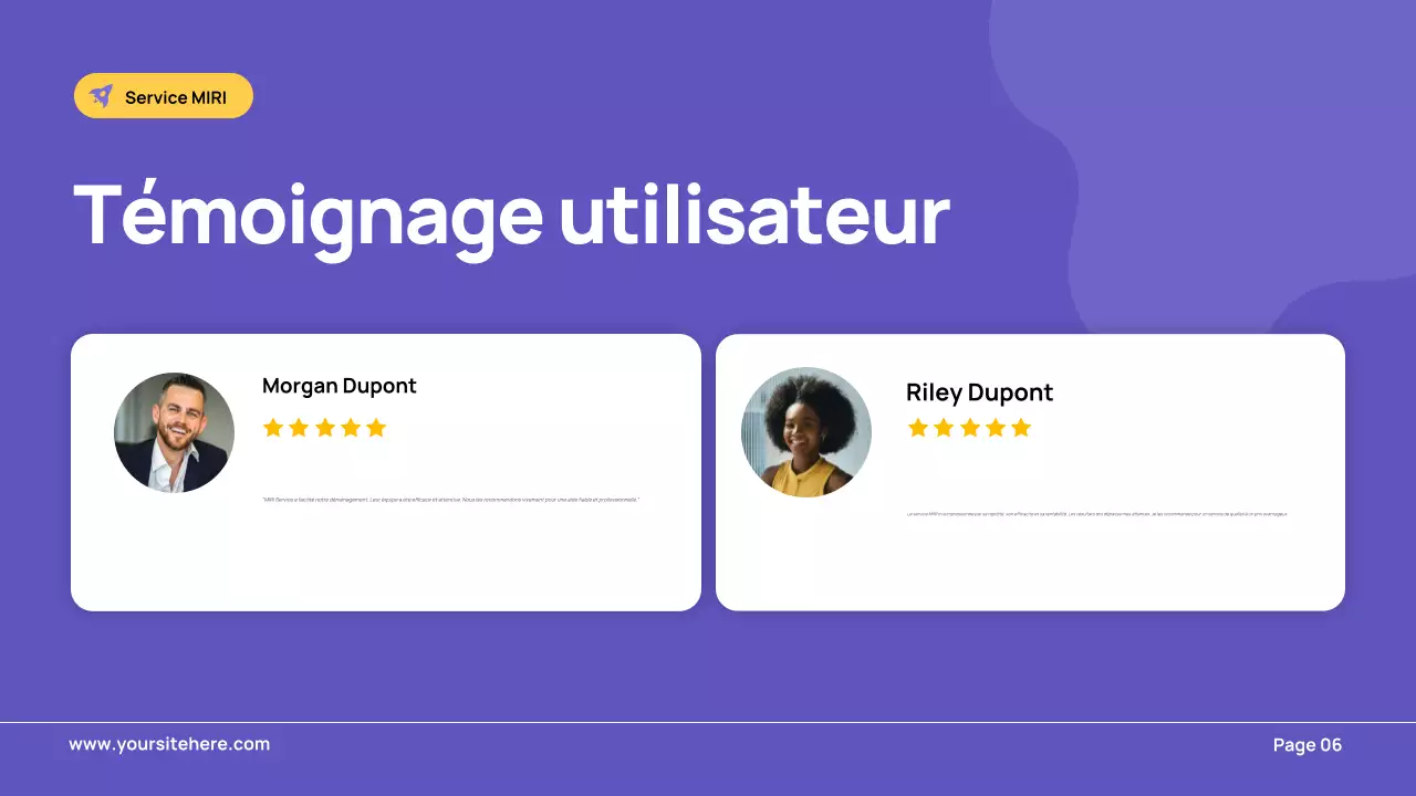 publicité pour les transports modernes en violet