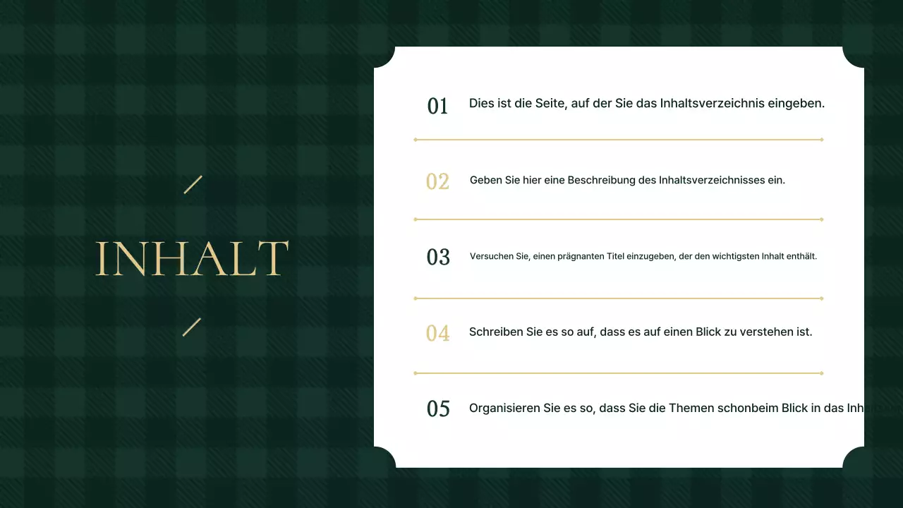 Khaki Einfache Präsentation Erklärt