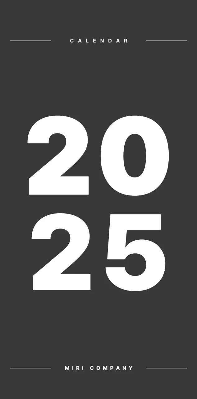 カラフルでシンプルな数字カレンダー