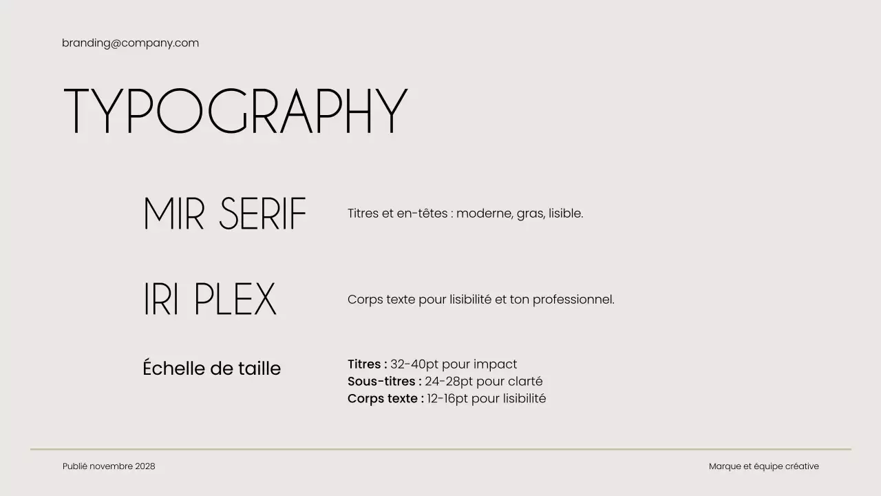 guide de la marque beige modern