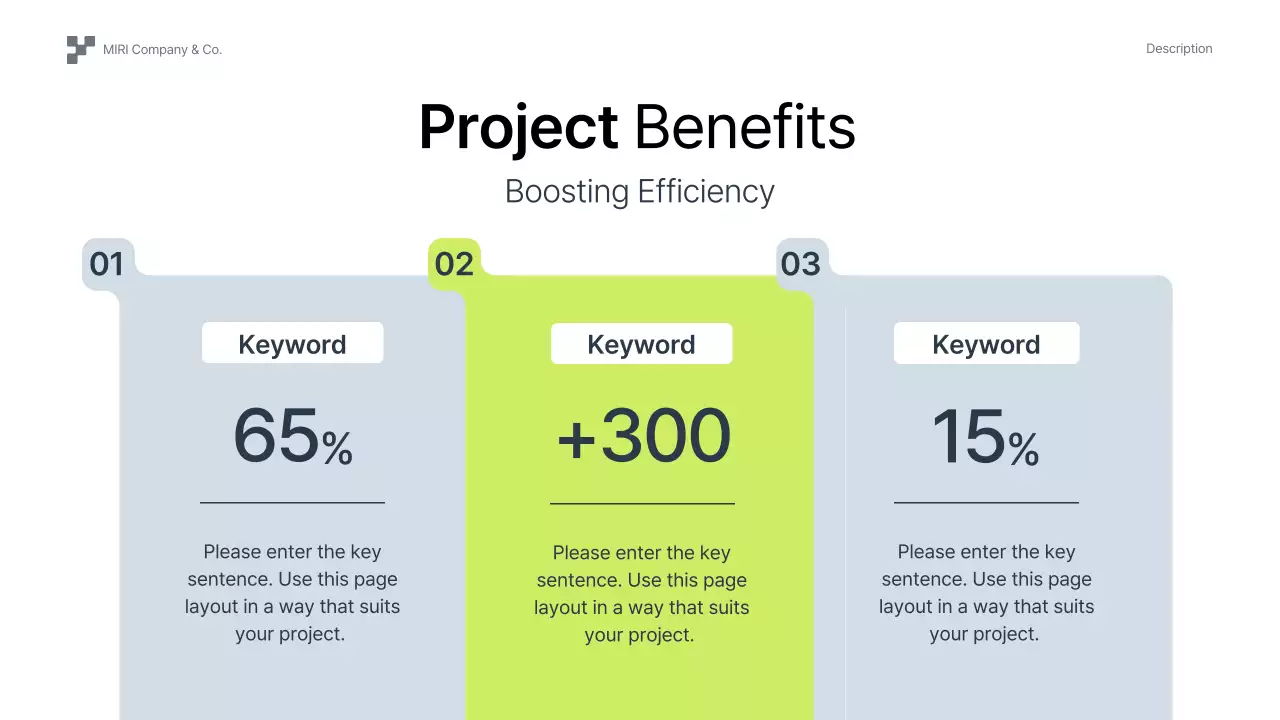 녹색 기하학적 전략 제안 프레젠테이션