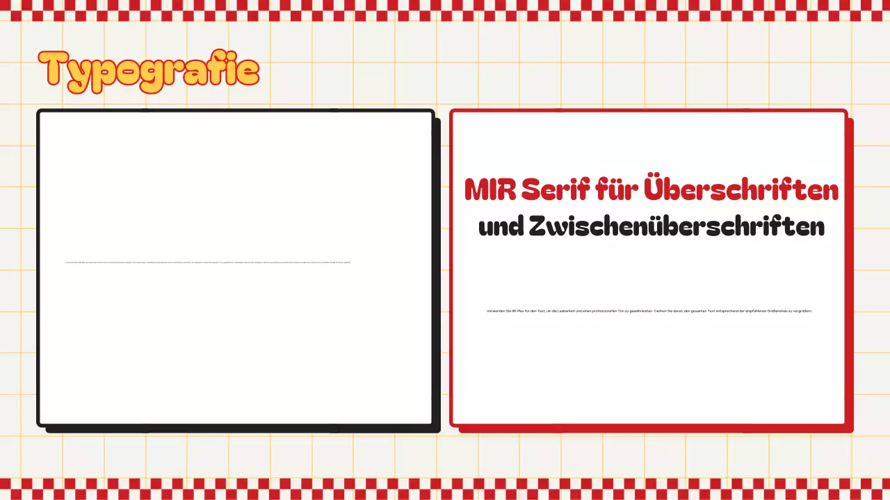 roter Retro-Markenleitfaden