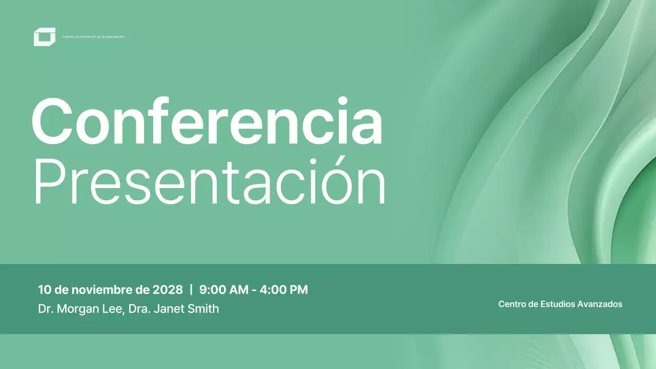 diseño moderno y ecológico para conferencias