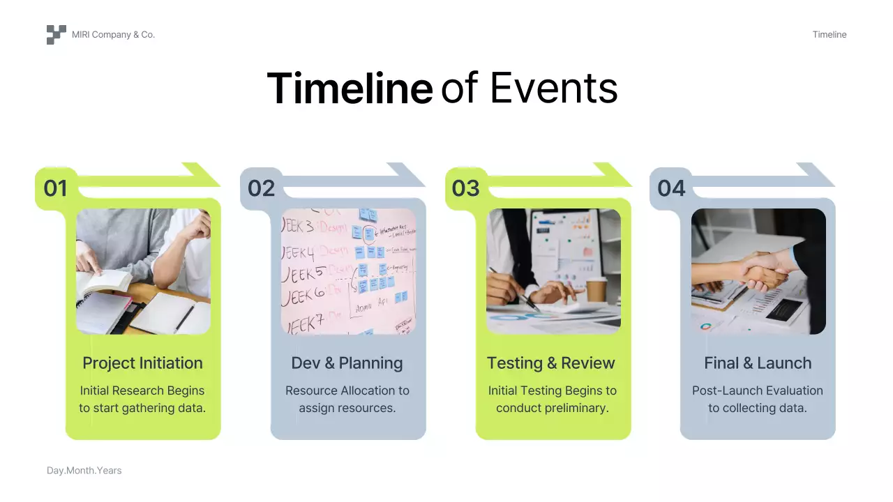 녹색 기하학적 전략 제안 프레젠테이션
