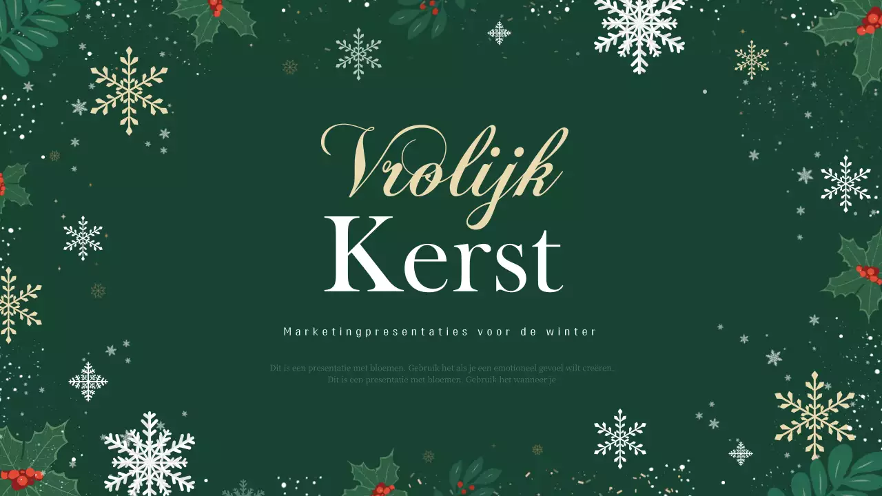 Een luxe kerstplanner in groen