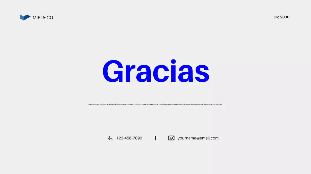 Plan de empresa Blue Modern