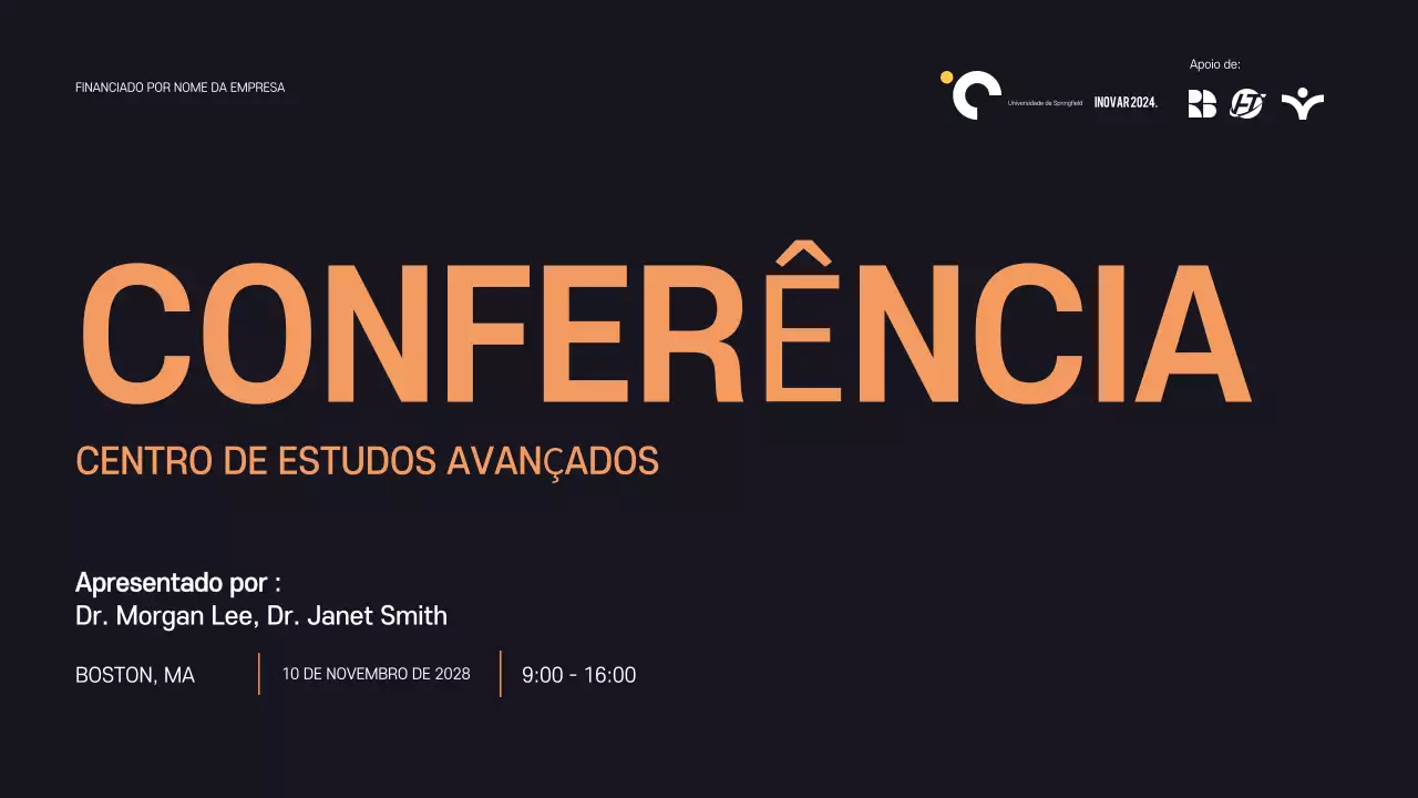Anúncio da Conferência Laranja Moderna