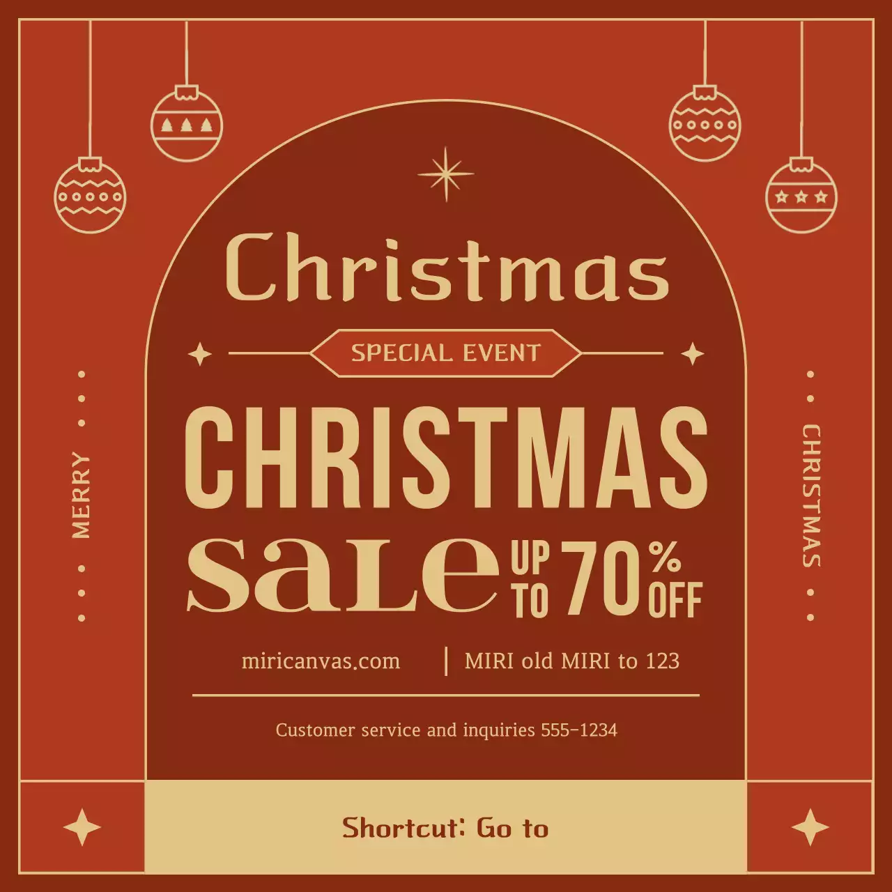 Carrossel de promoção de Natal tradicional vermelho no Instagram