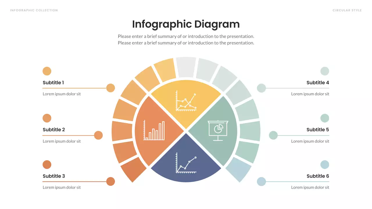 Rainbow Minimal Infographic Advertisement Presentation