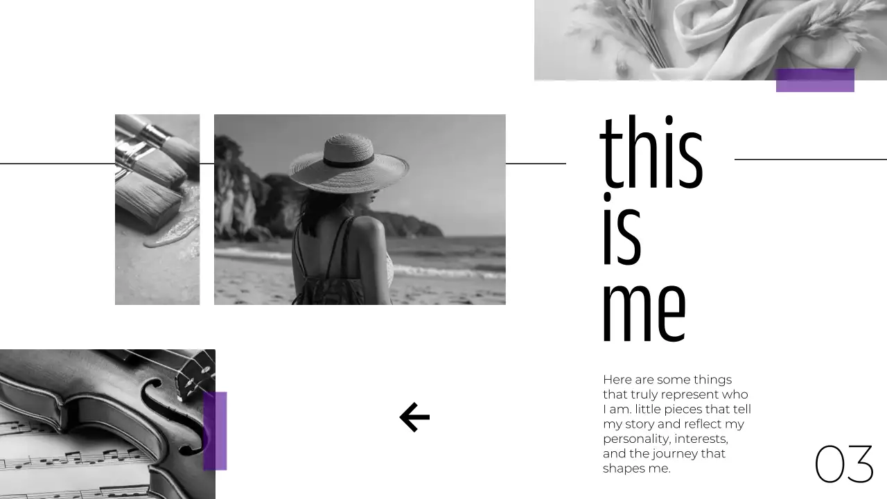 Black Minimalist Portfolio Presentation