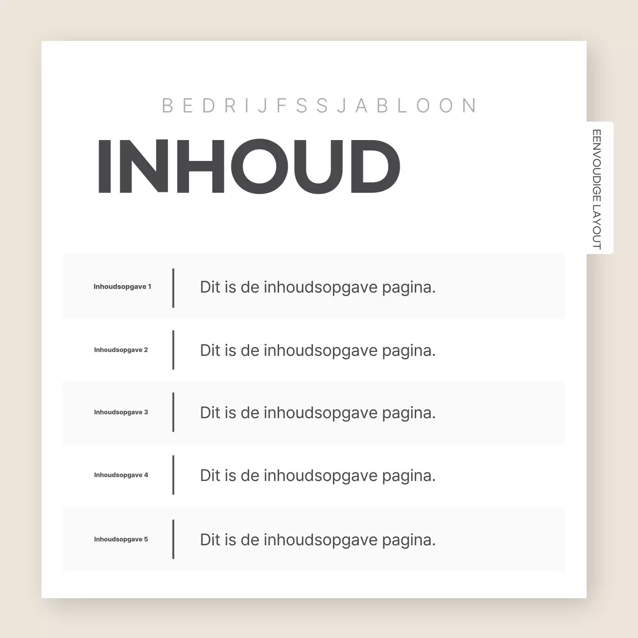 Mint Eenvoudige sjabloonadvertenties