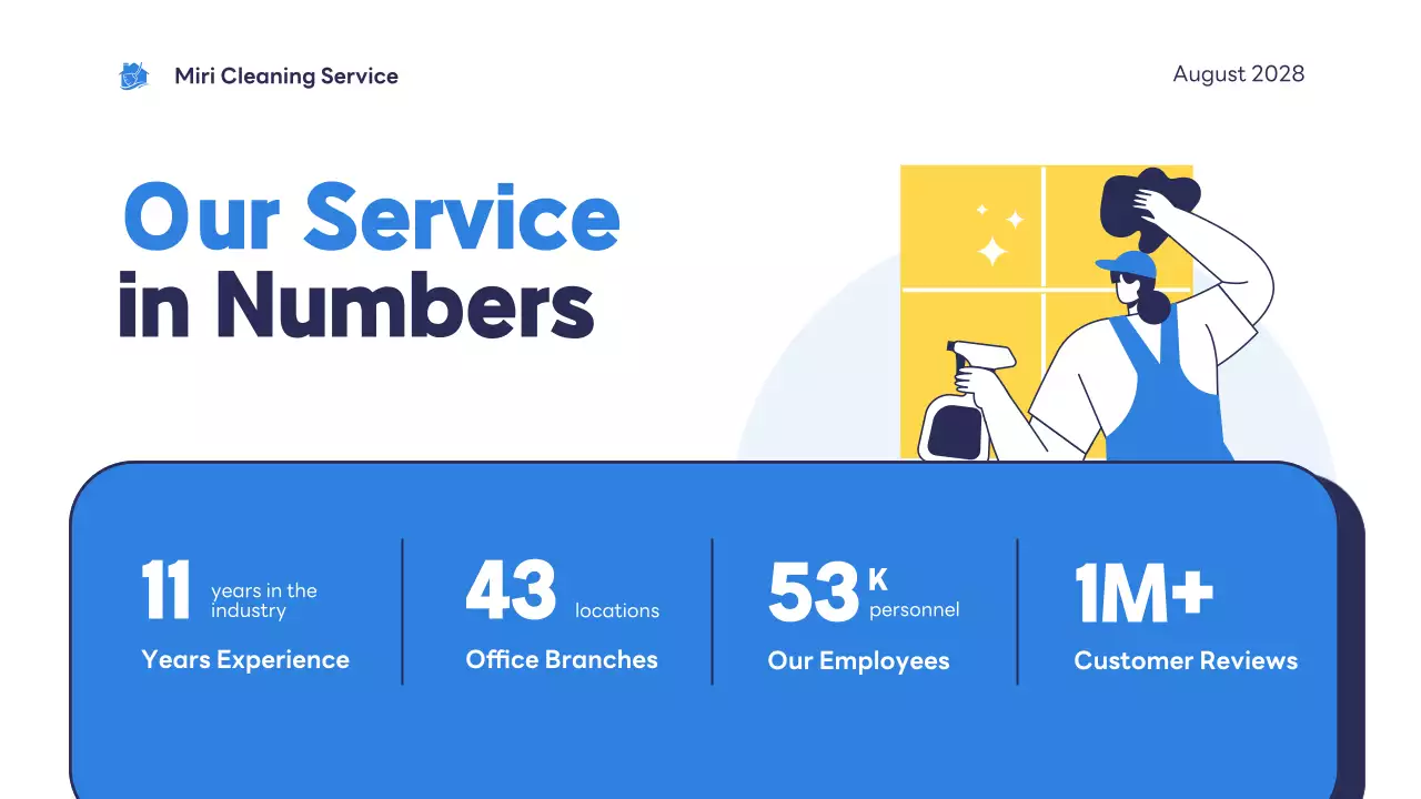 Blue Modern Cleaning Presentation