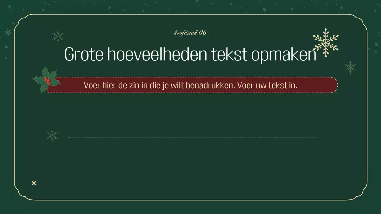 Een luxe kerstplanner in groen