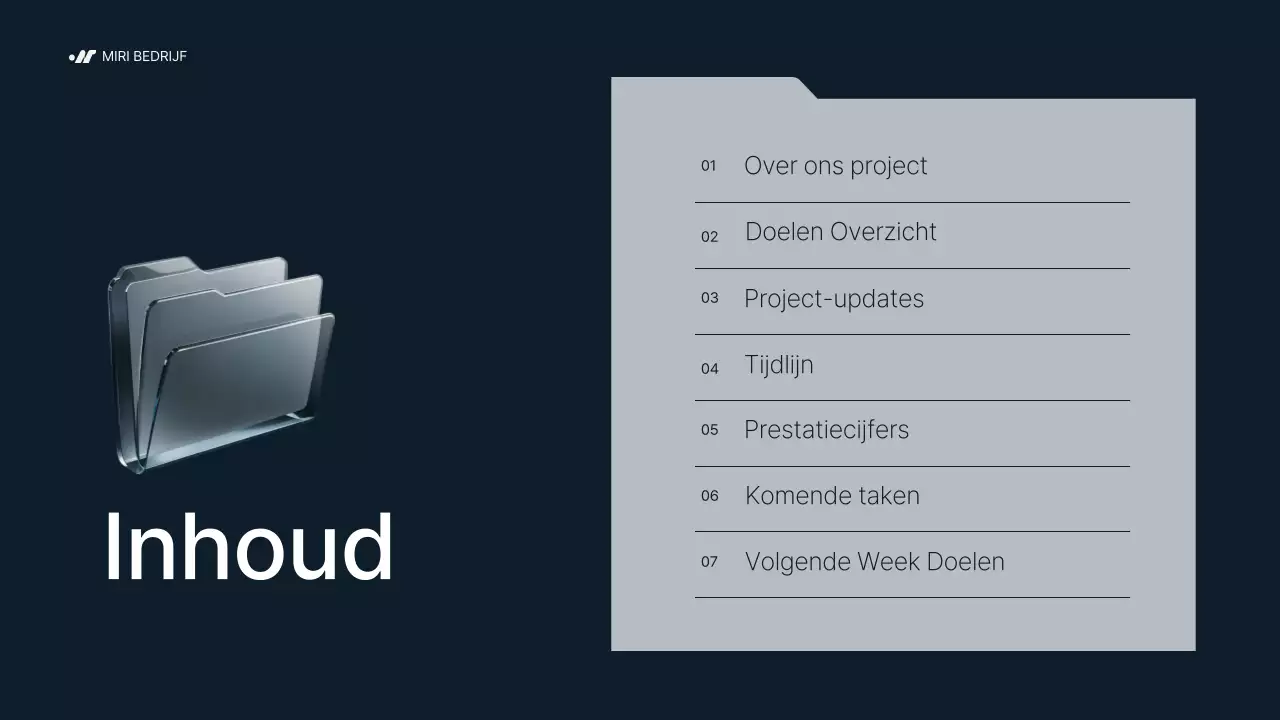 grijs modern bedrijfsrapport
